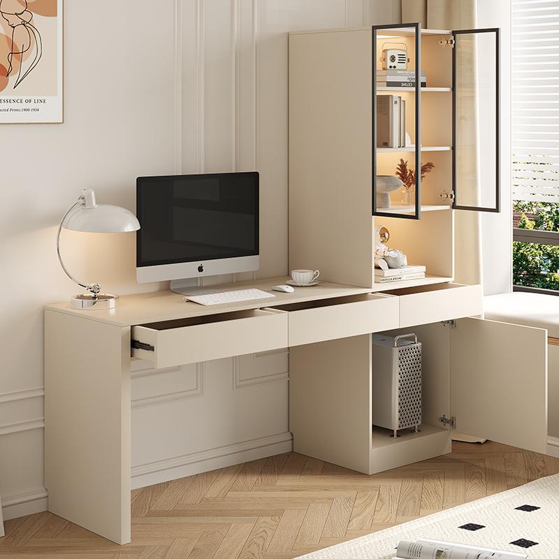 现代简室约书桌书柜一体家用小WY-h03户组合办公桌学习型台式电脑