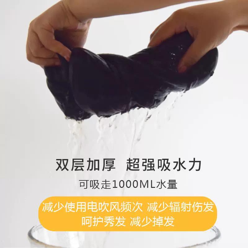 □出口丝法式缎面干速发帽女干强水双层妇加厚Fh(h(d$p贵包头巾吸