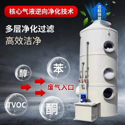 p喷淋p塔耐碱酸除臭不锈钢洗涤塔酸雾净工业废气脱LUB硫油烟化净