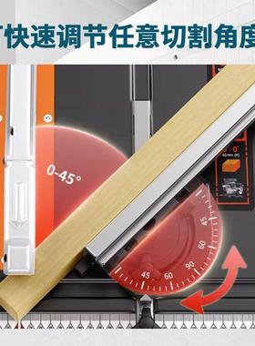 KEDA科达复式复锯45度QKG10寸木工合斜切锯精装定位多功铝能切机