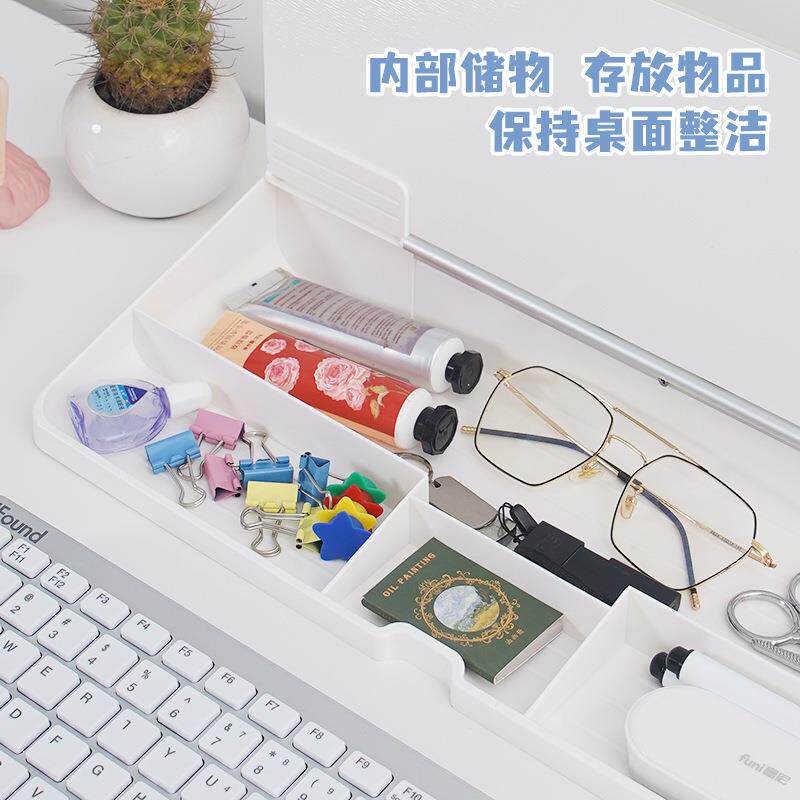 工富办公桌钢面多功尼能ENK收纳化玻璃作台商务简约可书写收纳笔