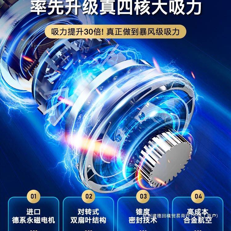 汽车车载吸尘25745力器大吸力家用手持小车型随内无线充电手吸
