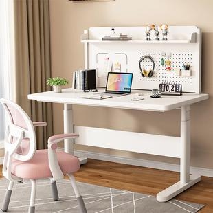 儿童习桌学椅可智升降书桌学库学生写字桌套装KKG家用实木大白桌
