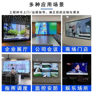 華訊龍 55寸LCD大屏幕監(jiān)控商用 液晶拼接屏LED顯示屏無縫電視墻46