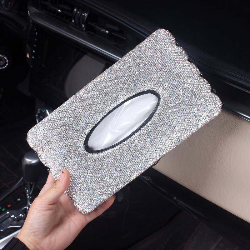 款镶钻遮阳板纸巾盒车载车抽纸用盒个性289带水晶摆件车钻用新品,汽车用品/电子/清洗/改装,车用纸巾盒/套,淘宝优惠券,粉丝福利购,淘宝优惠卷