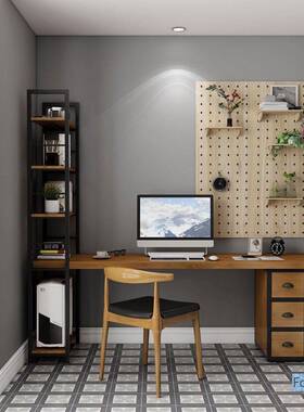 妆誉组合书柜电脑台式桌家用约写字桌书YQJ桌书体桌长架条桌简双