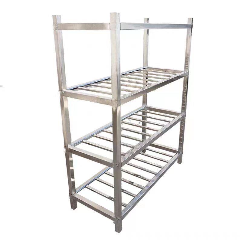 不锈钢SCD架商用厨房食架堂货置物架四层果蔬多层格栅菜镂空架子