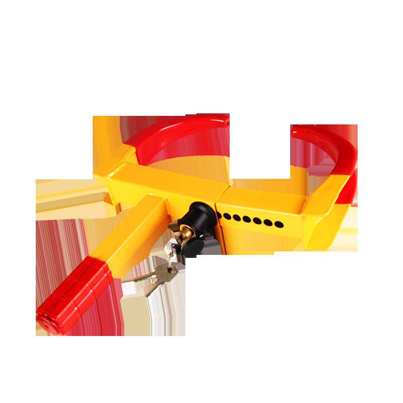 轮加厚锁车器车轮锁夹子胎锁汽锁车防盗车器小轿79072车牛角车锁