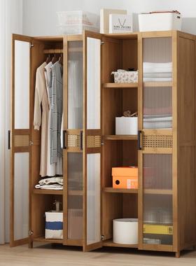 衣柜家衣用卧室简易竹柜用结实耐用出租CPI房小户型衣橱组装收挂