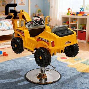 发店JOO网儿童理发椅发卡通剪红廊发椅母婴理店座椅旋转升降宝宝