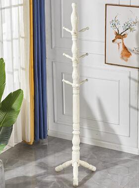 L实木衣帽架落地衣架欧式立式杆家挂服GUZ用I室内卧室房间转角挂