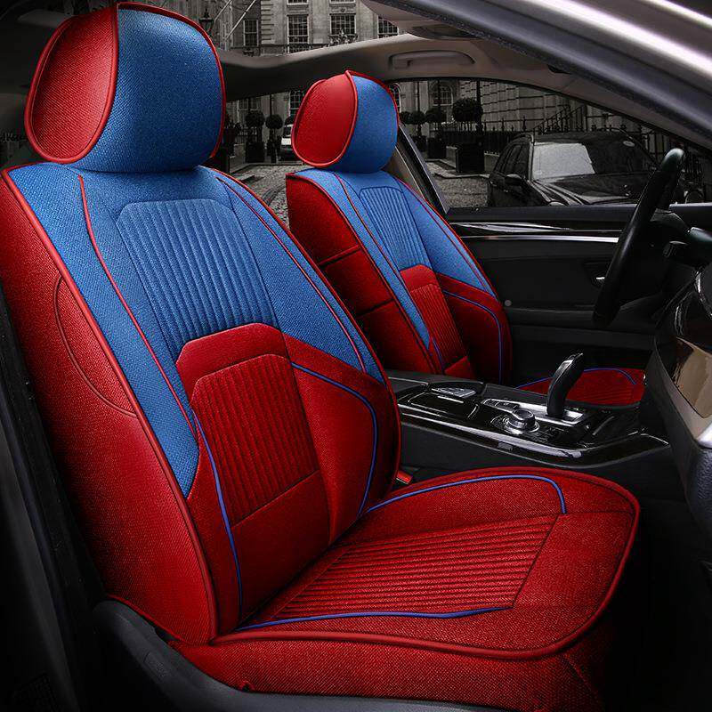 透气麻五座专车E级专用舒适汽亚车季坐垫全包围四座椅套夏KWS春秋
