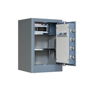 保险柜家用小双锁全钢密码指纹管箱办公室文件保存放防盗保险TEB