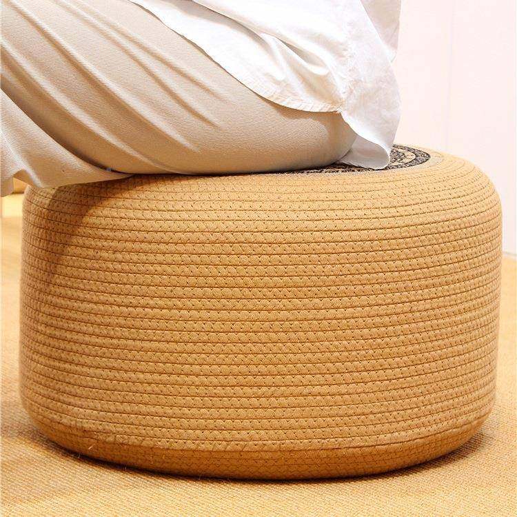 麻日蒲团坐垫家F995H89T用禅地上客厅阳台黄飘窗加厚圆形式榻榻米,居家布艺,美臀垫/保健坐垫,淘宝优惠券,粉丝福利购,淘宝优惠卷