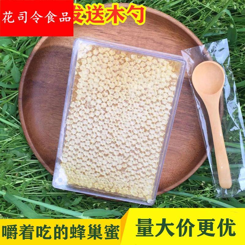 农家自产新鲜蜂巢蜜500成熟全封盖荆条蜂巢蜜山花蜂蜜土特产