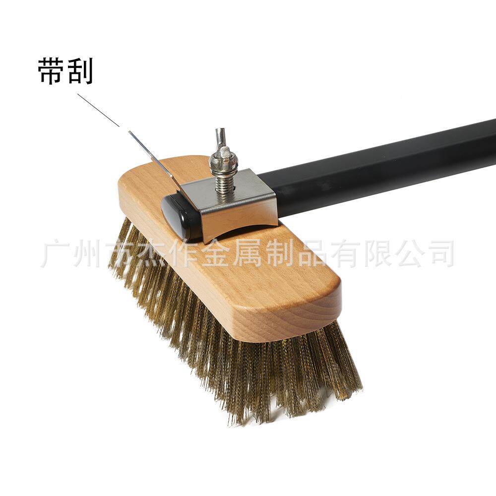 寸8金寸DOK9寸冲孔7合圆形阳极披萨铲铜丝刷烤炉清洁铝刷套装