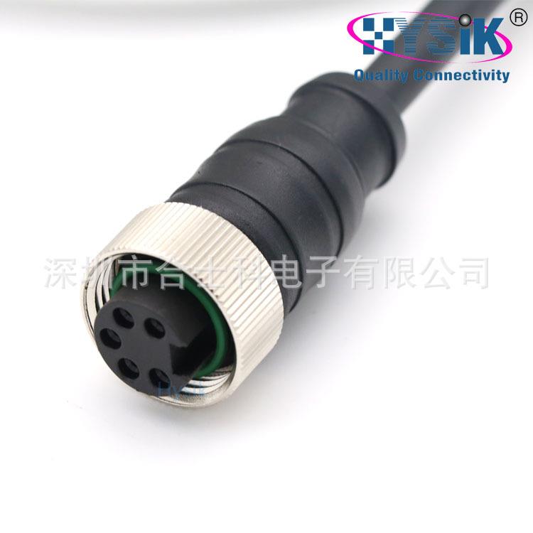 MNE20070/8三通TA型7/8T型转接头5芯两母转一公IP68防水圆形连接