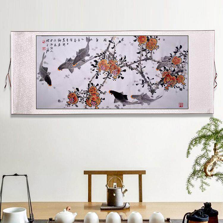 美术师陈永锵花画果硕肥纯手国鸟绘画作品名家字画ZZM鱼收藏