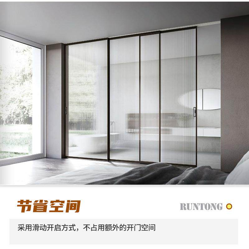 现用986代简约阳台隔断移门家厨房玻金璃铝门合联动推拉门隔音推