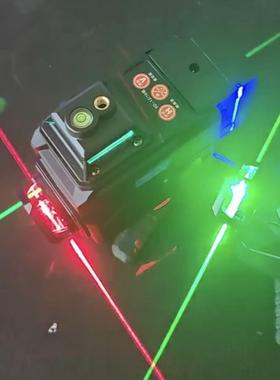 三色水平仪虹彩机12线强光绿光蓝光红光紫光自动平线11836线红安