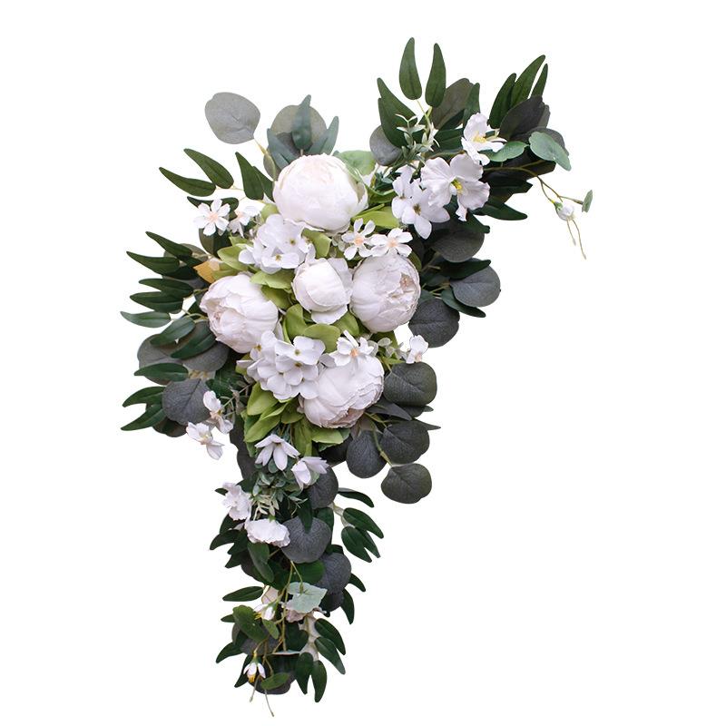仿真花婚礼门拱背景饰花对艺套装装迎宾牌派202229装饰花