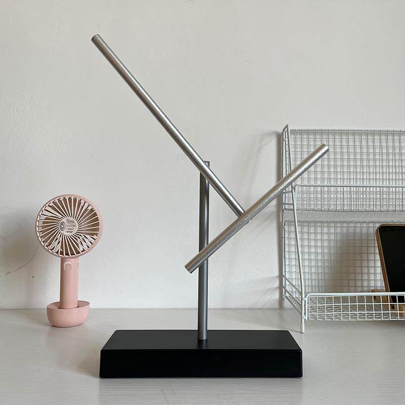 侠钢铁永机摆件混沌摆牛动顿不ltao8432停创意旋转轻客厅电视柜装