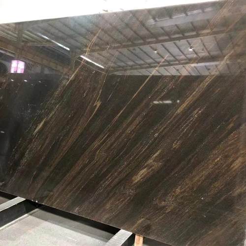 天踏然大理大石流沙窗棕梦幻棕岁月流金楼梯步JLV石材台理石桌面