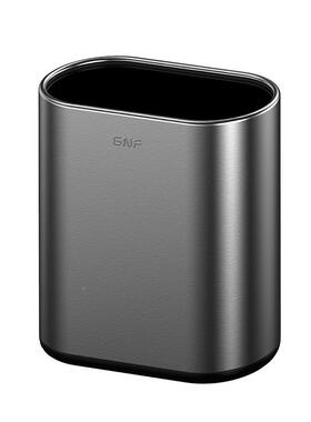 黑色长形直投垃桶圾7L间扁形卫生间洗室手间厕格办公酒店客SF7-C0