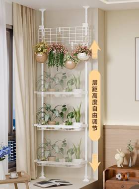 飘花架改造多层窗客室内顶天立物地阳台厅多肉花SNI盆展示置架子