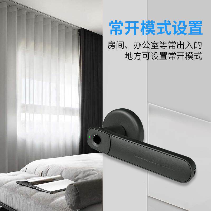 指纹锁轻奢木高档小单锁舌办公室门家锁锁体RXZ1用门球形锁替换智