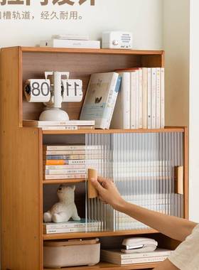 书柜桌面置架书客厅简易物书桌收纳多层架桌子办公室卧室XTT上小