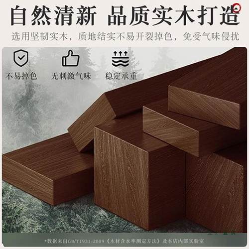 榻榻茶桌EUB实木炕米桌阳小茶桌飘台窗小茶小几三件套中式小矮桌