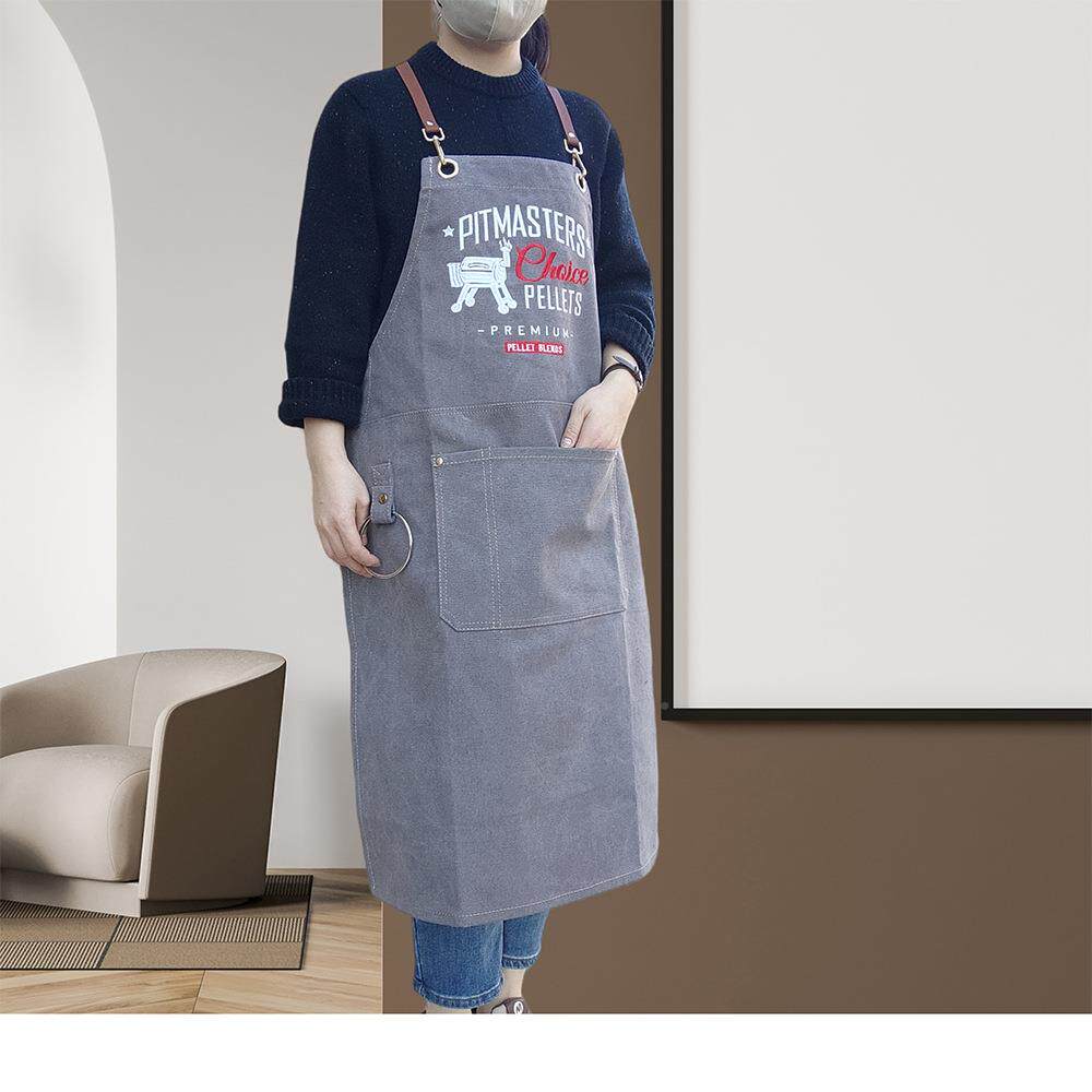 围EYC裙家定用房餐饮服务工作服女时尚男围腰新品厨字印制logo