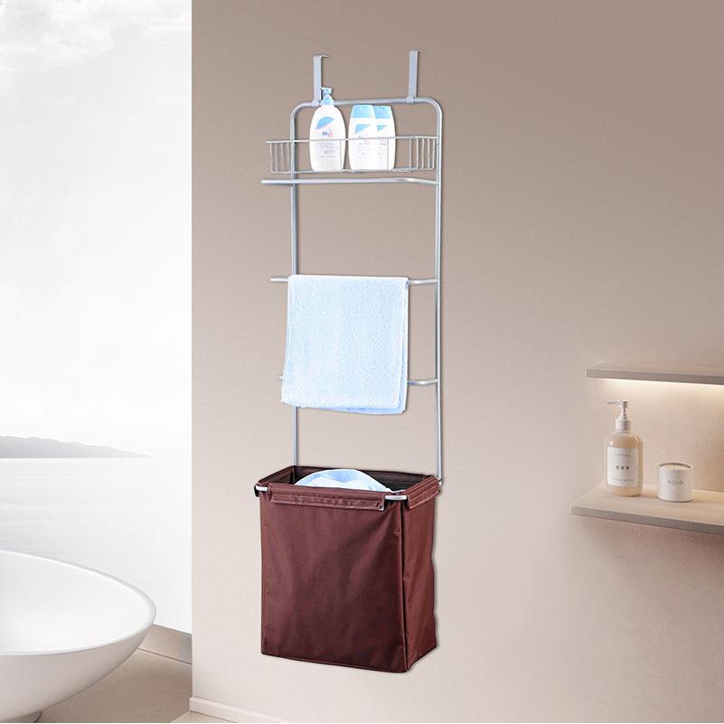 毛巾架门室用品收纳箱家用厨浴房衣物壁FW-7515挂收纳架后篮收纳