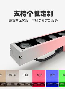 DMX512外HJ-XQD90V控RGBW灯低压18W梁36W24楼体LED洗墙灯体桥楼亮