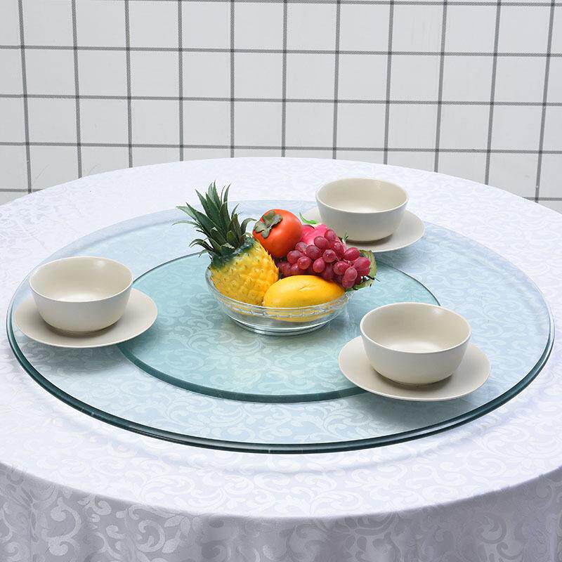 化玻璃家用餐桌盘转盘圆转盘旋转台转底盘座转酒钢CBC店大圆转盘