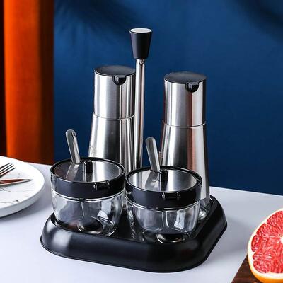 玻璃桌面桌商用面馆生餐盐罐商调料瓶餐厅酱抽油壶用餐LCK饮店