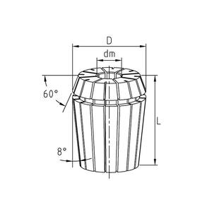 筒夹R11/PEL16/20/5/2E/4302ER夹头