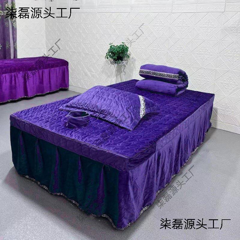 院泰宽式按摩床带洞大QXO罩加加大床1.床1米2床床罩足浴床单