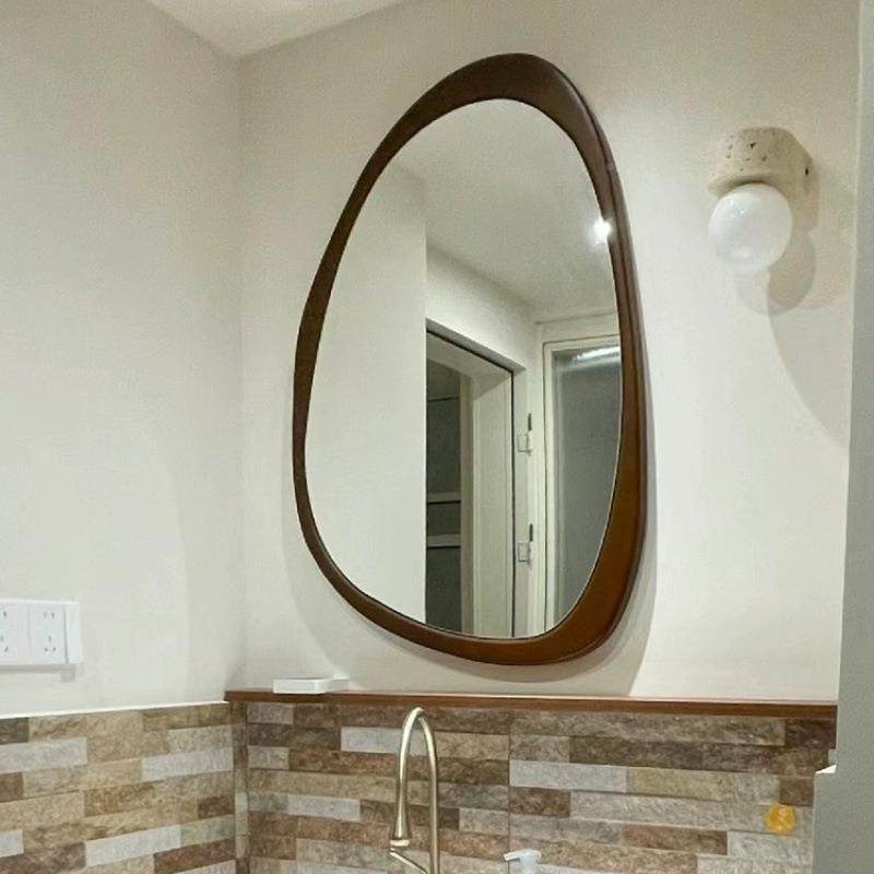 美式复古浴镜室镜法式家用卫生间子镜异形化妆梳妆中古1壁挂智能,家装主材,浴室镜,淘宝优惠券,粉丝福利购,淘宝优惠卷