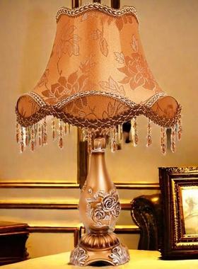 跨境欧式客厅台灯浪复古温美式古典高档62687奢华馨漫婚房室床头