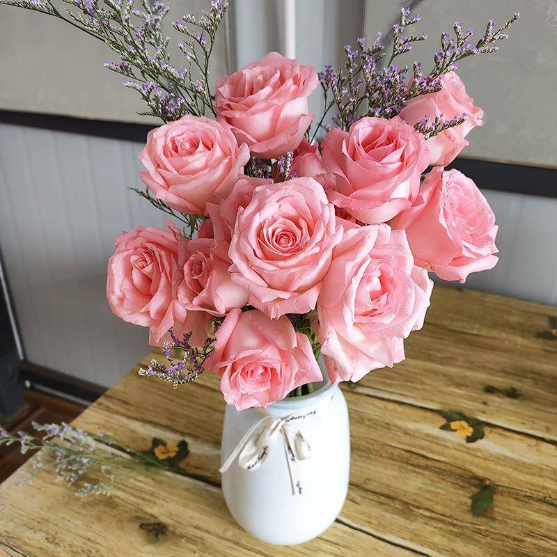 玫瑰花鲜花云南昆明地批直发百合向基日ZY1688-X葵鲜红豆家用切养