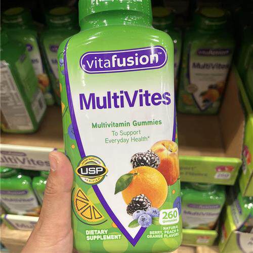现货美国直购vitafusion成人综合复合维生素小熊水果软糖260粒