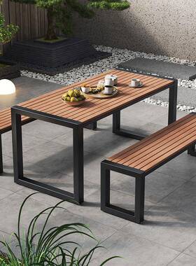 网红轻奢简约露Y364f96d花园桌休椅子套装合户外阳台小桌椅组闲室外台庭院