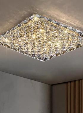 厅吸顶卧灯led简约现35710代大气水灯轻奢餐厅灯主室晶灯2025新客