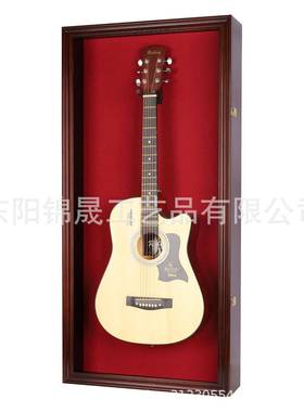 木吉他展藏框架民谣弹唱乐器客BFL厅示挂质墙收画框装饰相框
