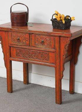 中式仿古木明实清家具关柜餐柜复古中61655式茶水柜储物玄边柜老