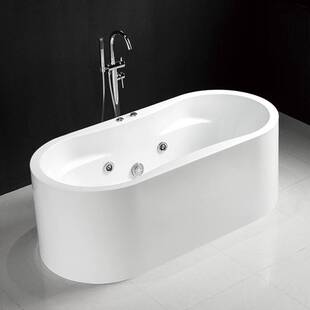 亚克力一次成型无接缝一体浴缸1.5-1.7米 freestanding bathtub