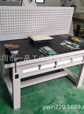 技校实训台六角工作台四工位型钳MYF工桌重六角形作带虎钳操工具