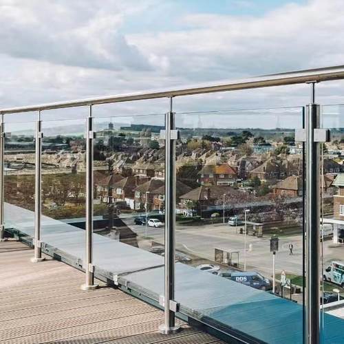 室专用梯扶手安全线护栏室外阳台立柱家用简约风398栏杆商楼内场